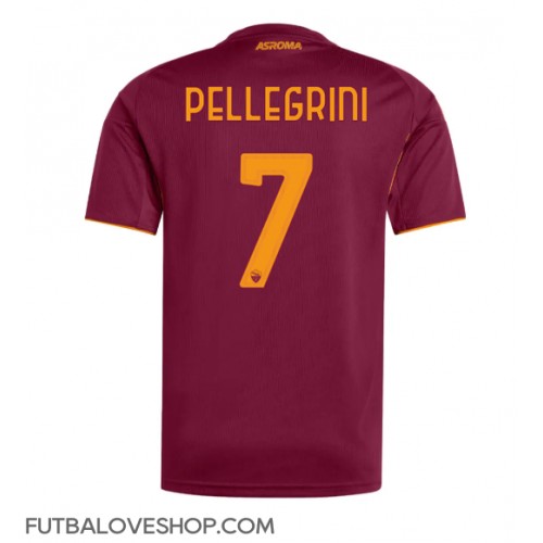 Dres AS Roma Lorenzo Pellegrini #7 Domáci 2025-26 Krátky Rukáv